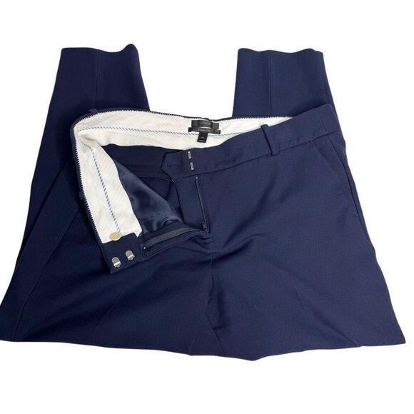 J. Crew navy blue Cameron high rise slim cropped pants size 14 - Picture 7 of 14